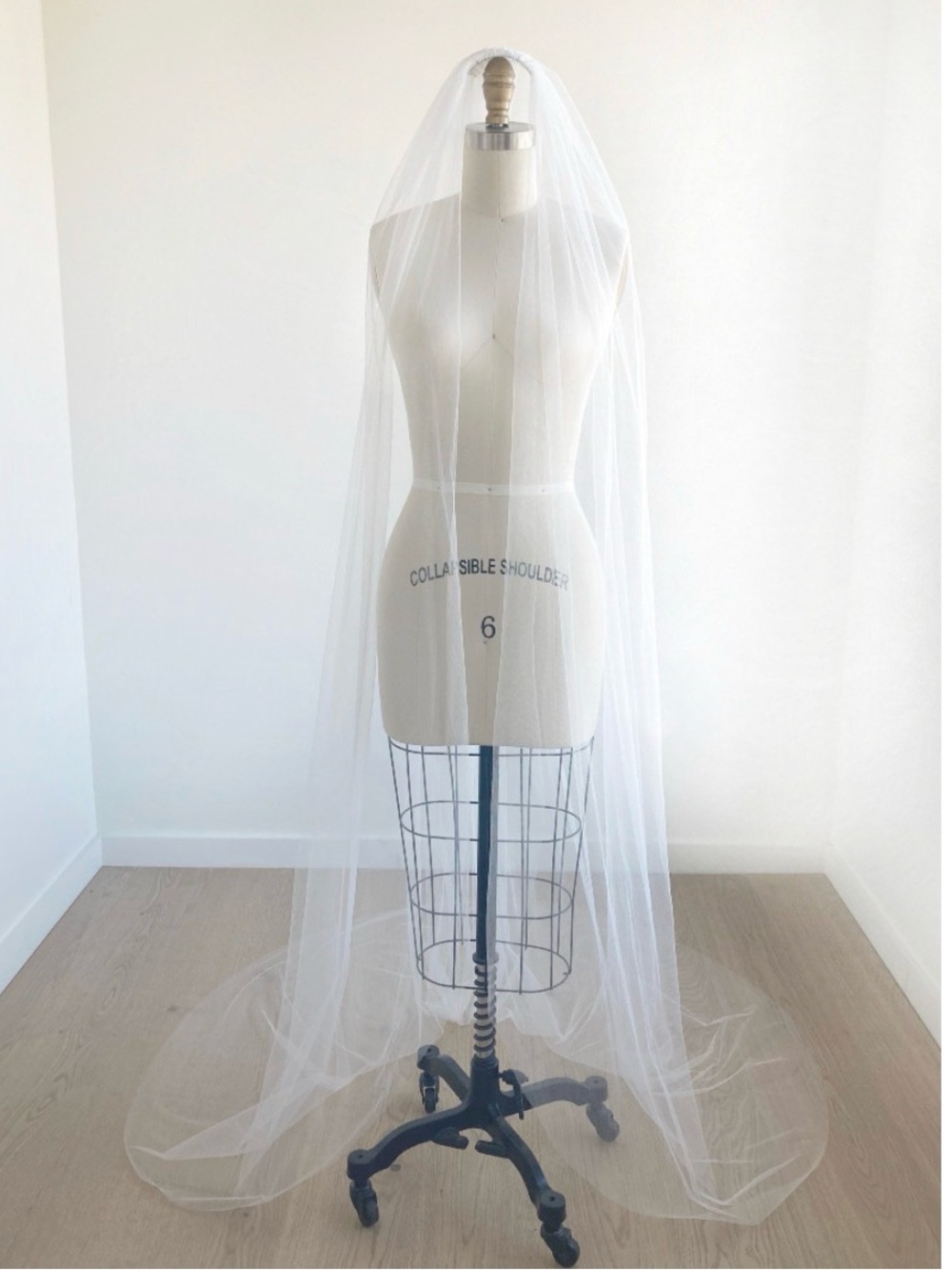 Sara Gabriel White Cathedral Bridal Veil